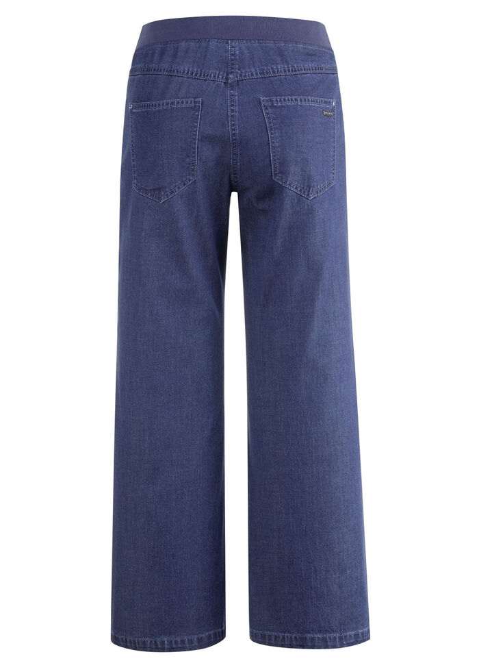 Culotte in 5-Pocket-Form  JEANSBLAU