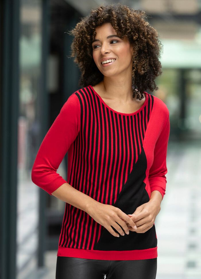 Pullover in weich flie&szlig;endem Feinstrick 