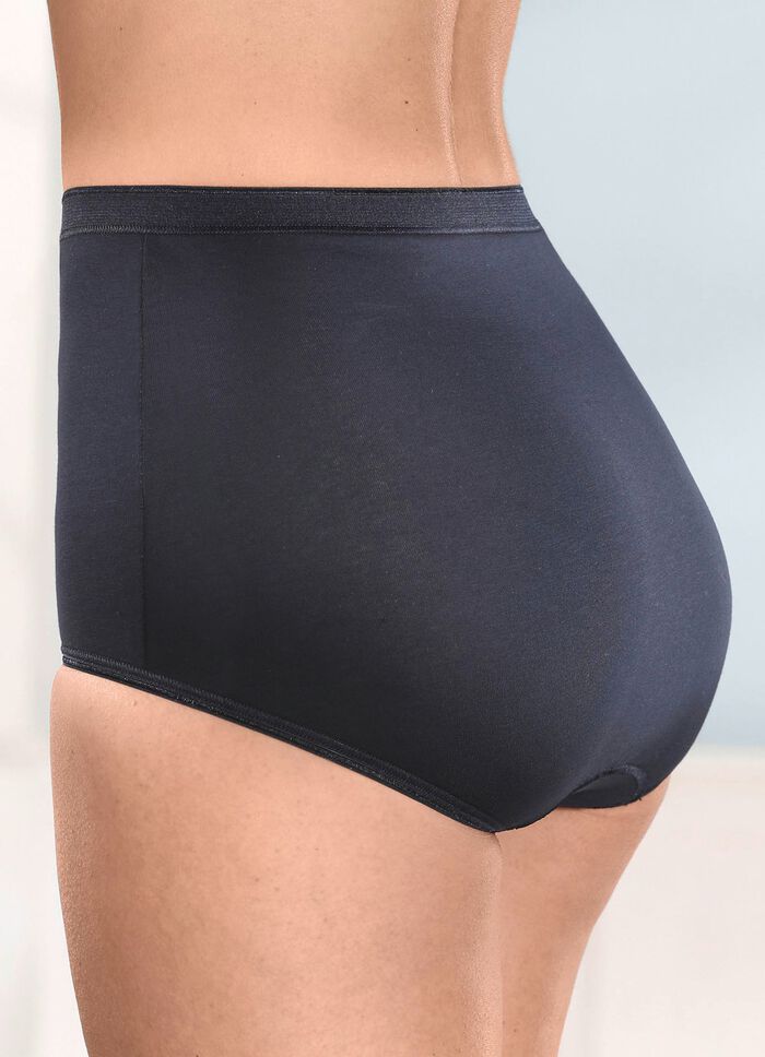 brio lingerie F&uuml;nferpack Slips mit dezent gl&auml;nzenden Abschl&uuml;ssen 