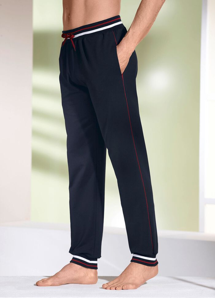 Hose mit Ripp-B&uuml;ndchen 