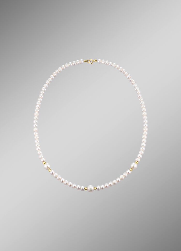 Halskette mit S&uuml;&szlig;wasser-Zuchtperlen 