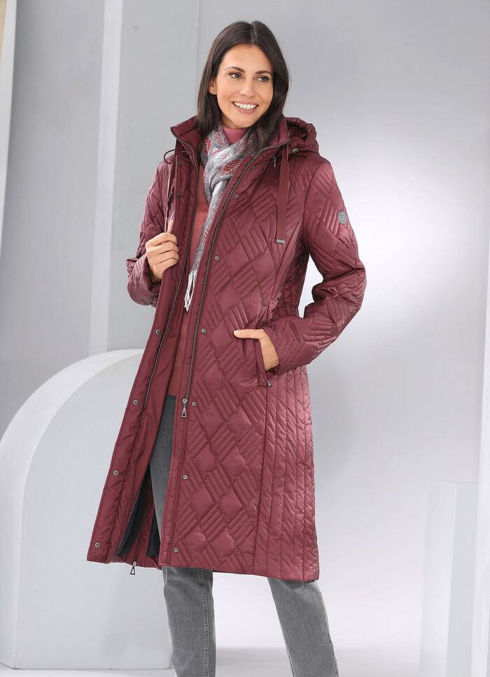 Mantel mit interessantem Stepp 