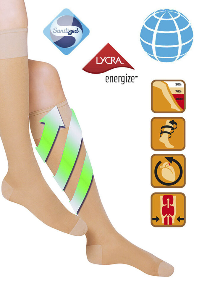 Fresh-Travel St&uuml;tzkniestr&uuml;mpfe, 3er-Pack 