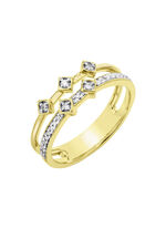 Toller Damenring mit Brillanten und Diamanten 