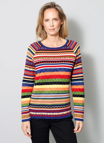 Pullover in Jacquard-Dessin 