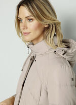 Mantel mit abnehmbarer Kapuze 