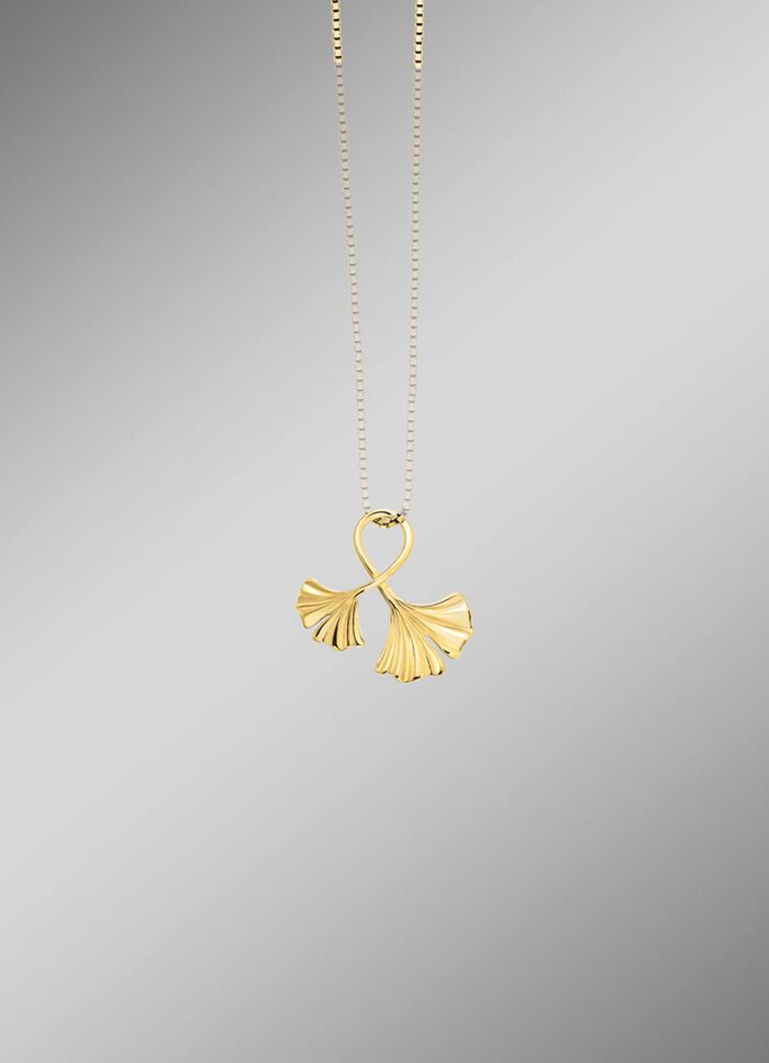 Eleganter Ginkgoblatt-Anh&auml;nger 
