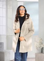 Jacke mit aparter Kragenl&ouml;sung 