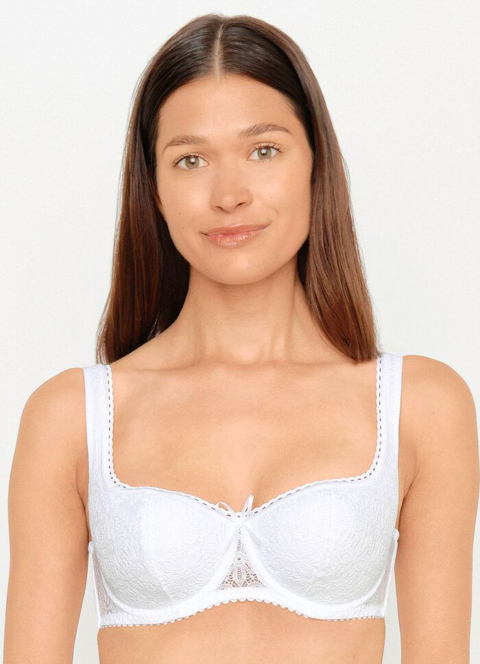 Susa Dirndl-BH mit floraler Elastikspitze im Vorderteil 