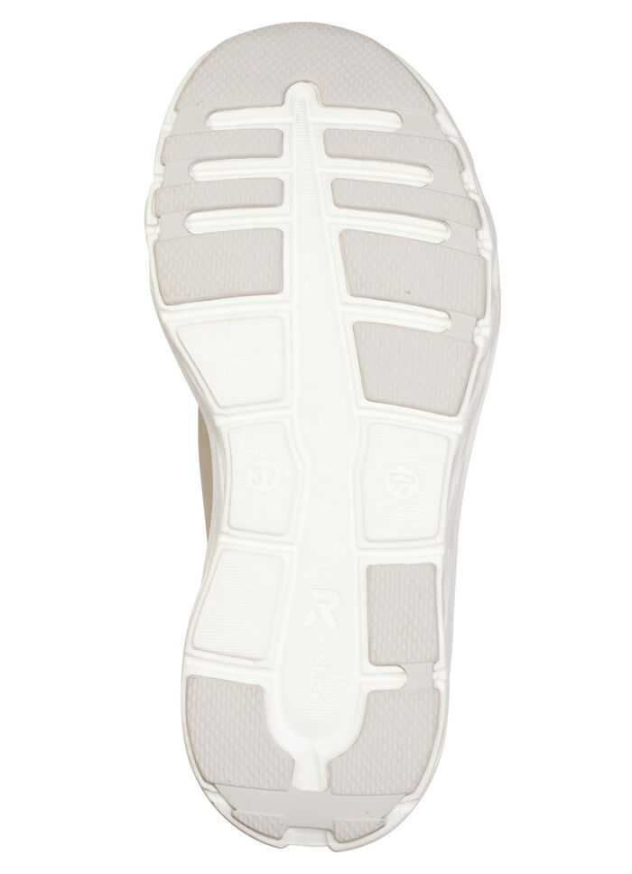 Rieker, sportive Damen-Sneaker, Weite G, mit herausnehmbarem Fußbett HELLBEIGE