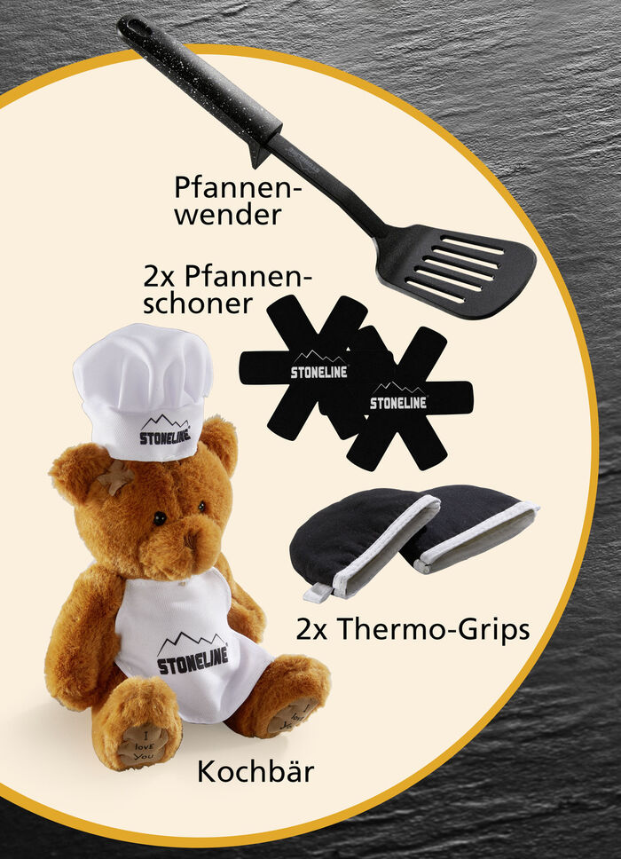STONELINE® Kochtopf-Set, 15-teilig ANTHRAZIT