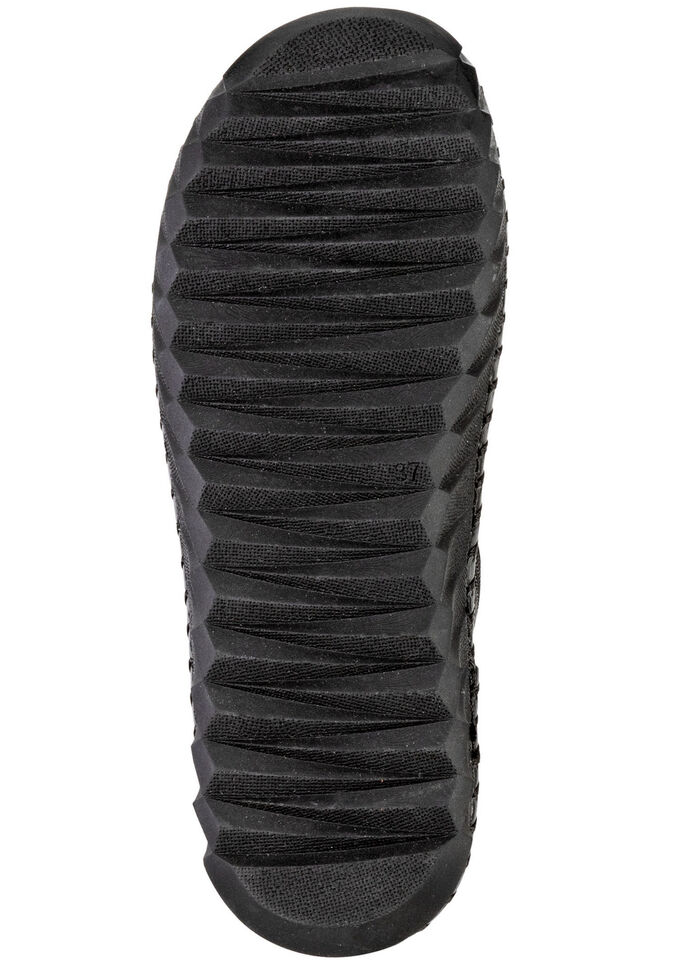 Gemini Schnür-Bootie mit pfiffigen, bunten Lederapplikationen SCHWARZ-BUNT