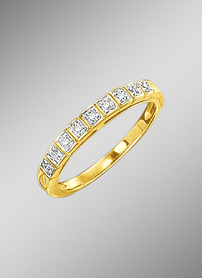 Damenring mit Diamanten 