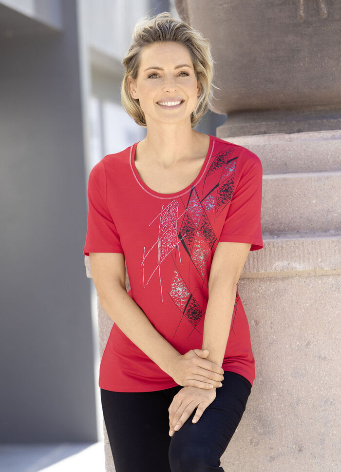 H&uuml;bsches Shirt mit Flatlock-Naht 