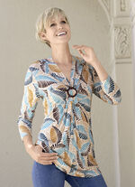 Longshirt mit 3/4-langen Ärmeln 