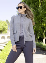 Strickjacke mit Wolle 