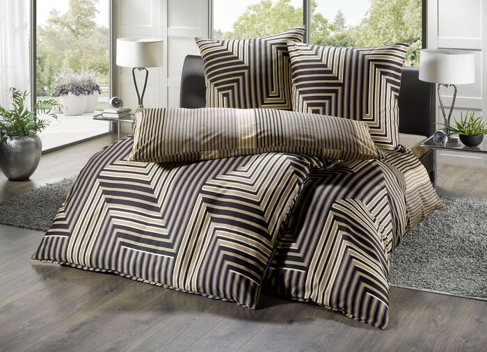 Baumwoll Bettw&auml;sche-Garnitur  