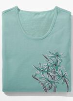 Nachthemd mit platziertem Druck und kurzen &Auml;rmeln 