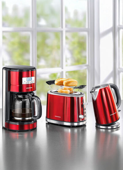 Grundig Frühstücksserie aus hochwertig lackiertem Edelstahl 