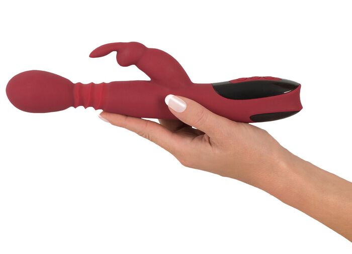 Massageger&auml;t Rabbitvibrator mit W&auml;rmefunktion 