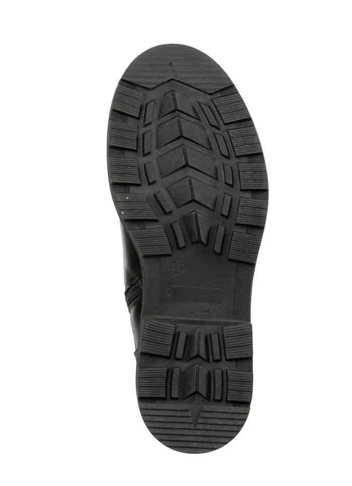 Andrea Conti Stiefelette mit modischen, aufgesetzten T&auml;schchen SCHWARZ