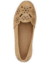 Gemini, leichte Damen-Slipper, Weite G, mit herausnehmbarem Fußbett CAMEL