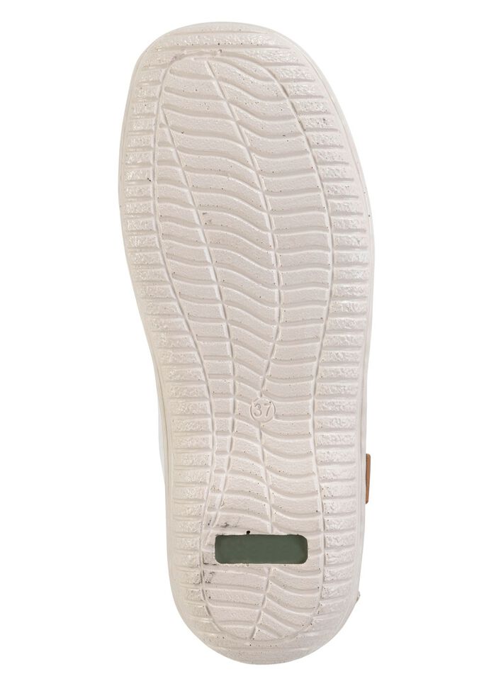 ELENA EDEN Schn&uuml;rschuh aus Nappaleder mit Knitter-Struktur WEISS