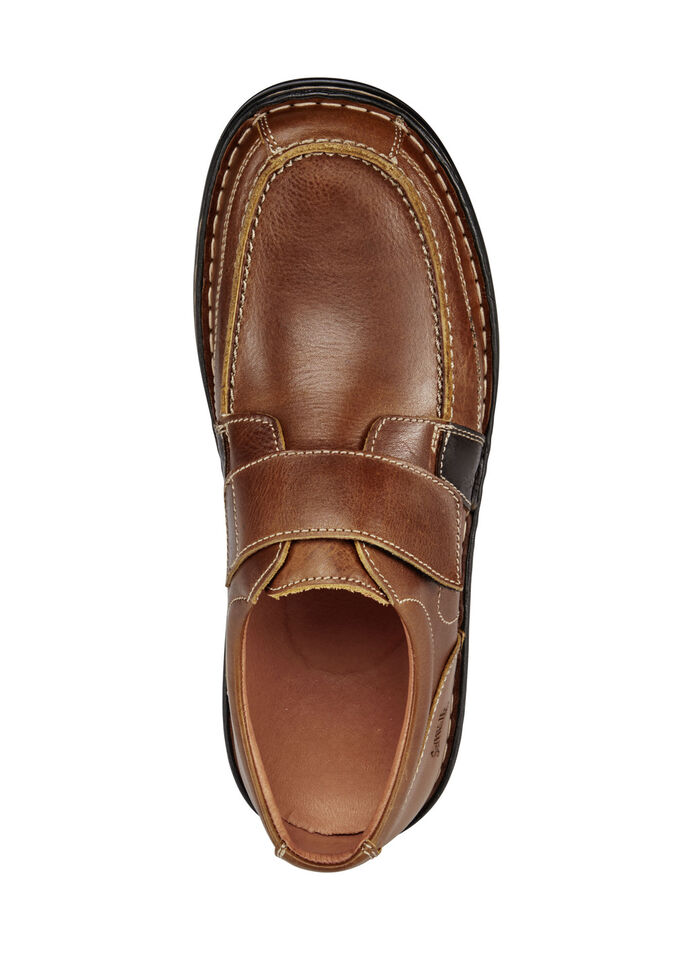 GINO GALANTE, klassische Herren-Slipper, mit herausnehmbarem Fußbett COGNAC