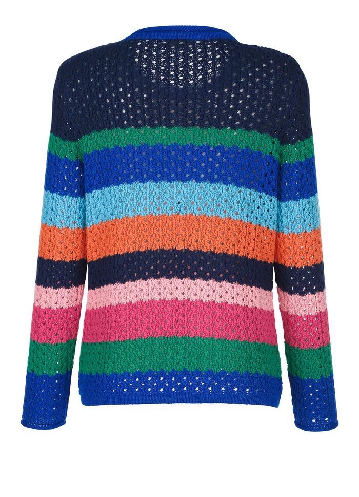 Pullover in Blockringeldessin 