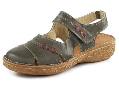 ELENA EDEN Slipper aus Nappaleder mit Knitter-Struktur 
