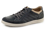 GINO Galante Sneaker mit Kontrast-Besätzen und Zierlochung BLAU
