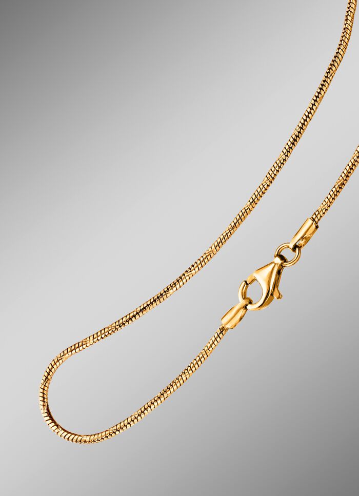 Massive Schlangenkette mit Karabiner Verschluss 