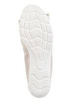 Caprice, schicke Damen-Ballerinas, Weite G, mit Gummizug PERLWEISS