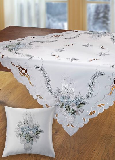 Bestickte Tisch- und Raumdekoration 