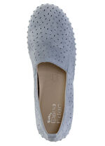 ELENA EDEN, sommerliche Damen-Slipper, Weite H, mit herausnehmbarem Fußbett JEANS