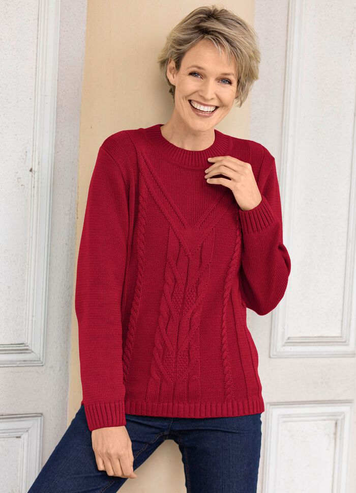 Pullover in Strukturmustermix 