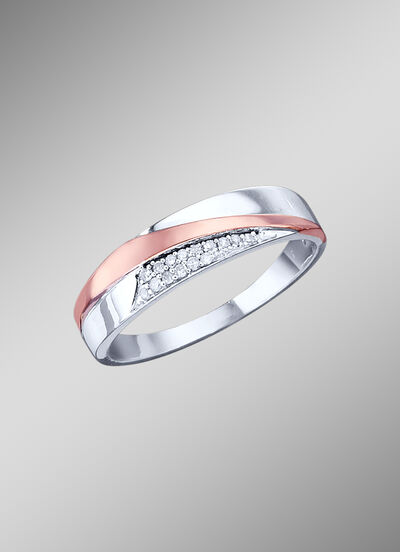 Damenring mit Diamanten 