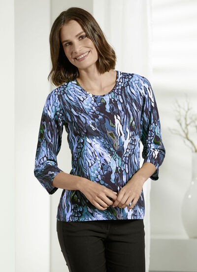 Bezauberndes Shirt mit softem Griff in 2 Farben 