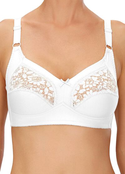 Naturana Zweierpack BH mit Spitze in den Obercups 