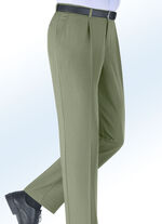 Melierte Dehnbund-Unterbauch-Hose OLIV