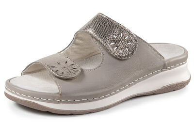 ELENA EDEN, bequeme Damen-Pantoletten, Weite H, mit herausnehmbarem Fußbett 