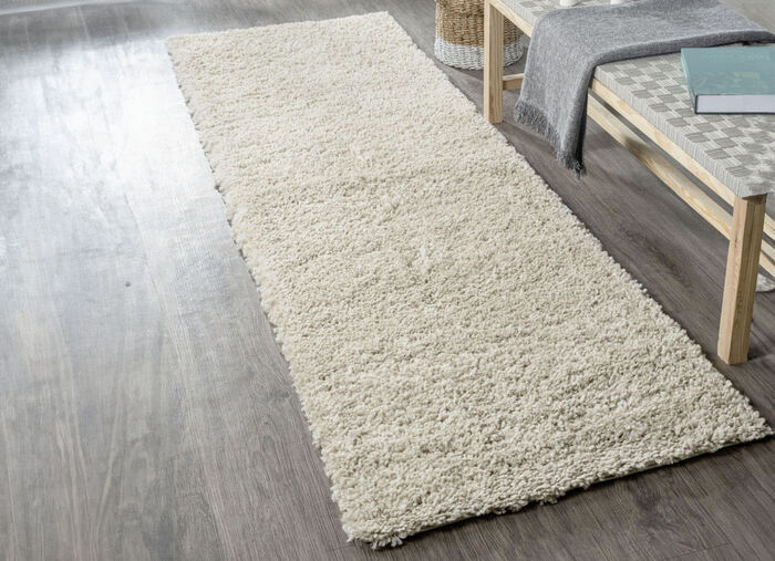 Traumhaft flauschige Brücken und Teppiche in Shaggy-Qualität BEIGE