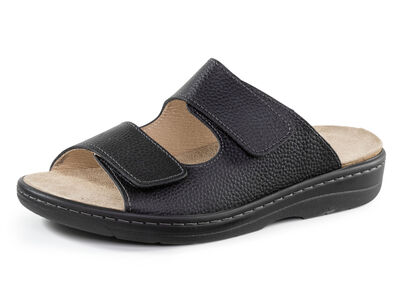 GINO GALANTE, bequeme Herren-Pantoletten, Weite H, mit herausnehmbarem Fußbett 