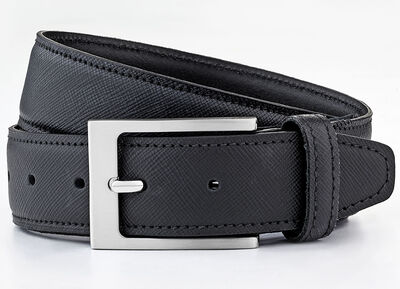 Klassischer Herren-Gürtel aus Leder, 3,5 cm breit 