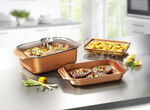 Livington Copperline WonderCooker inkl. Glasdeckel und Gittereinsatz 