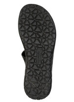 Waldläufer, bequeme Damen-Sandalen, Weite H, mit herausnehmbarem Fußbett SCHWARZ