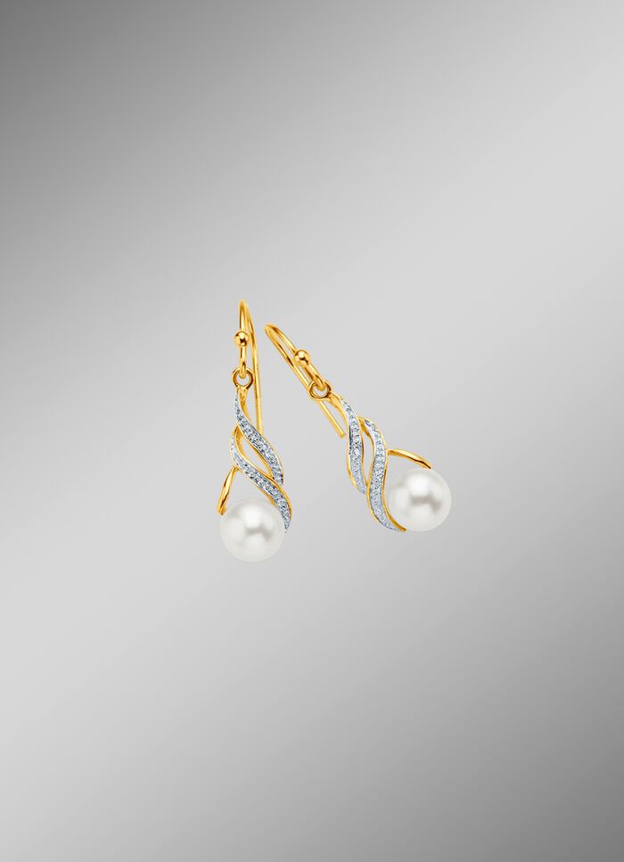 Ohrhaken mit S&uuml;&szlig;wasser-Zuchtperlen 