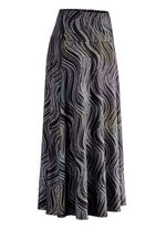 Rock mit edel schimmerndem Glanzdruck SCHWARZ-GRAU-MULTICOLOR