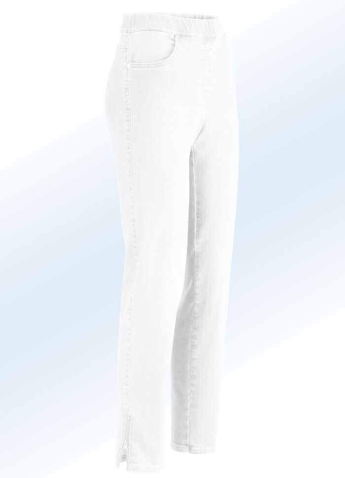 Magic-Jeans mit hohem Stretchanteil WEISS