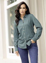 Shirtbluse mit Minimal -Dessin 